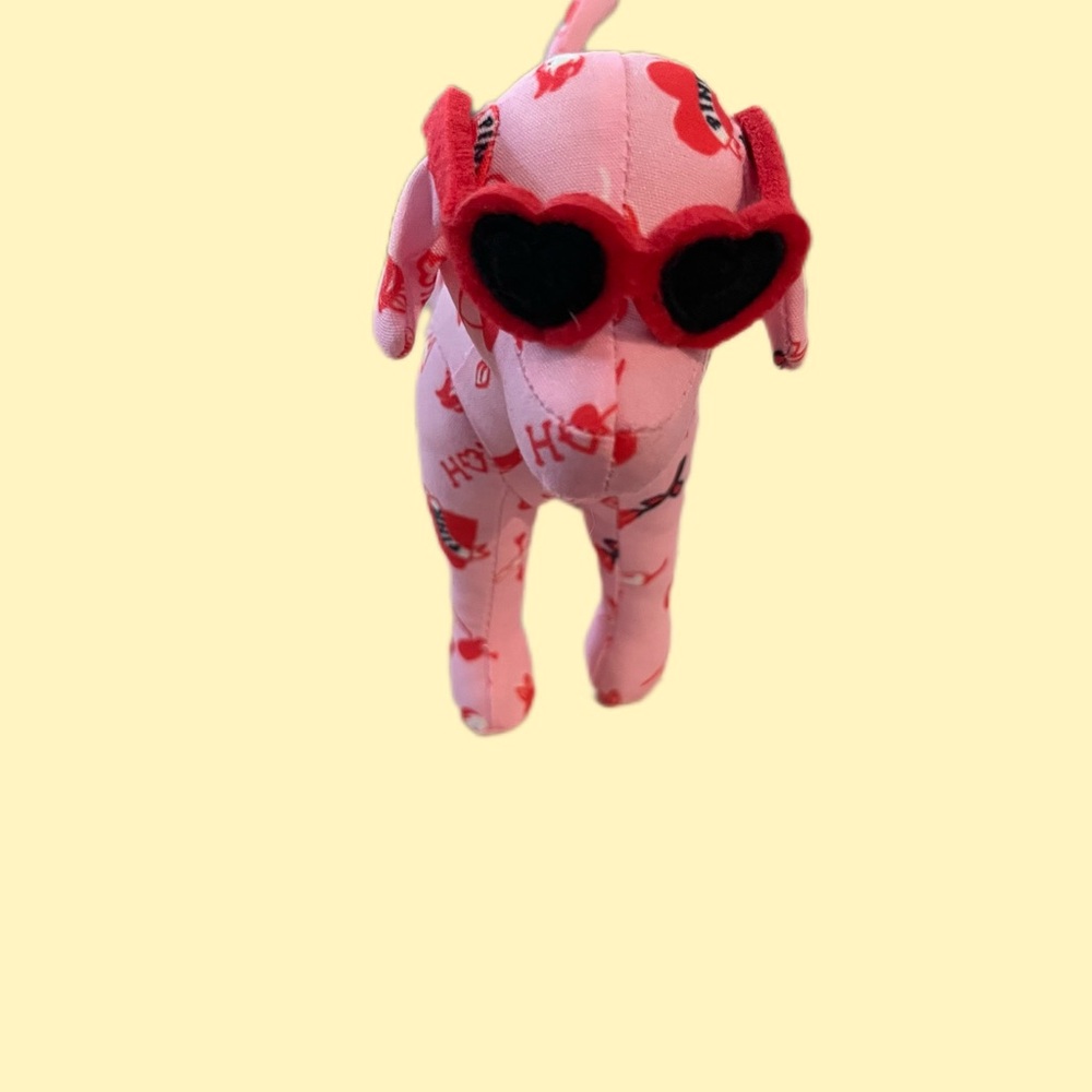 Victoria's Secret Pink and Red Toy Dog